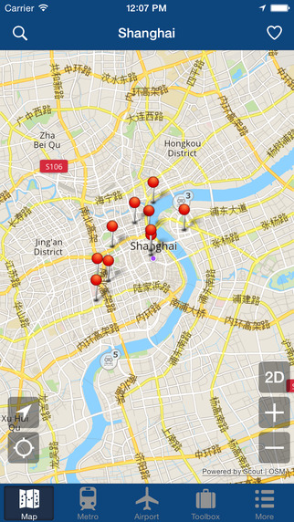 【免費旅遊App】Shanghai Offline Map - City Metro Airport-APP點子