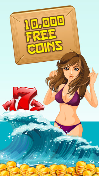 Beach Bikini Slots - Fantasy Casino Hot Jackpot Treasure Hunt Game
