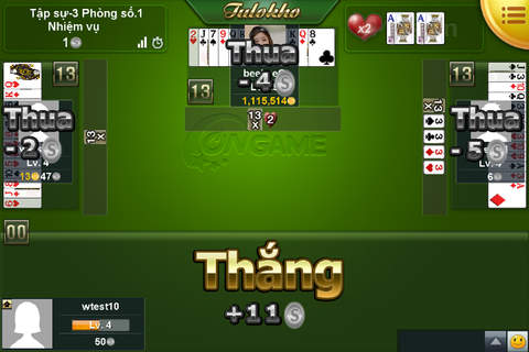 Ongame Tiến Lên (game bài) screenshot 2