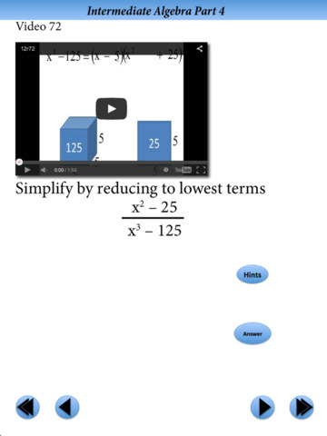Intermediate Algebra Final Exam Review Part 4 screenshot 3