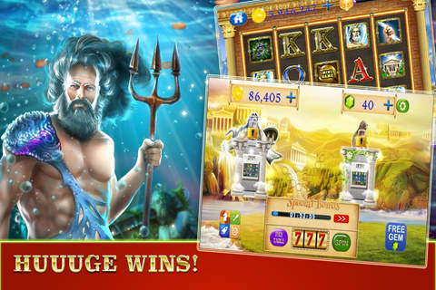 Lord of Gods:  Monumental Slot Poker with Big Wheel & Bonus Chips! screenshot 3