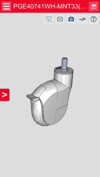Caster CAD 3D