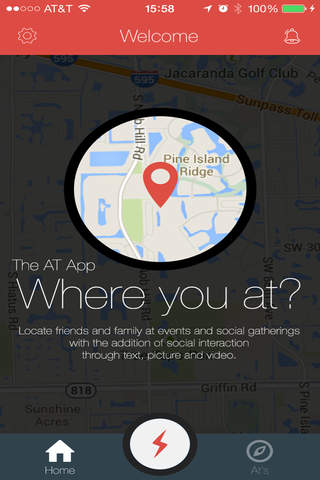 AT App "Where you at?" screenshot 2