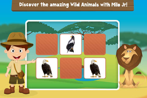 Milo's Mini Games for Tots, Toddlers and Kids of age 3-6 - Safari, wildlife and wild animals photo screenshot 4