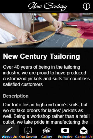 New Century Tailor screenshot 2