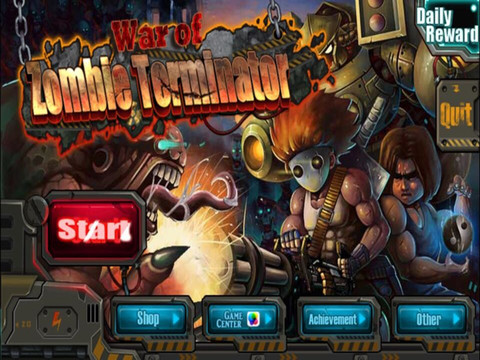 【免費遊戲App】War Of Zombie Terminator-APP點子