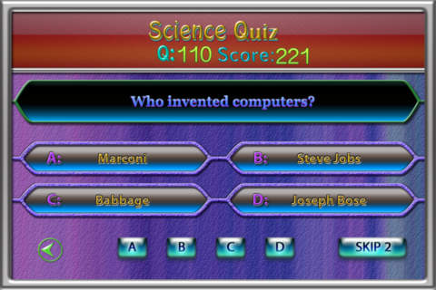 Science Quiz - Challenge Your Friends! Contains Botany Quiz,Zoology Quiz,Maths Quiz,Physics Quiz,Invention Quiz,Planet Quiz,Chemistry Quiz,Earth Quiz,Solar System and Many More ! screenshot 2