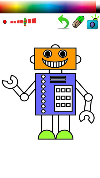 【免費遊戲App】Robot Coloring Page Edition-APP點子