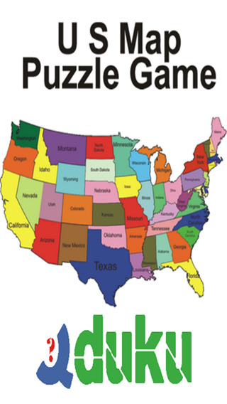 US Puzzle Map Game