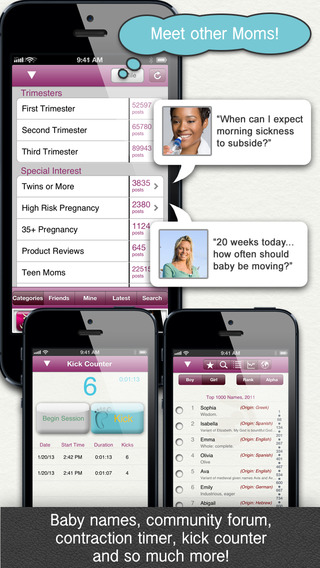 【免費健康App】iPregnant Pregnancy Tracker Free (iPeriod's Pregnancy Companion)-APP點子