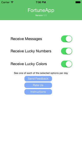 FortuneApp Widget - Your daily: Fortune Cookie Messages Lucky Numbers and Lucky Colors