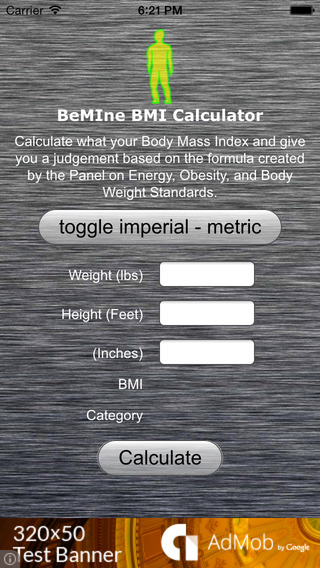 BeMIne BMI Calc