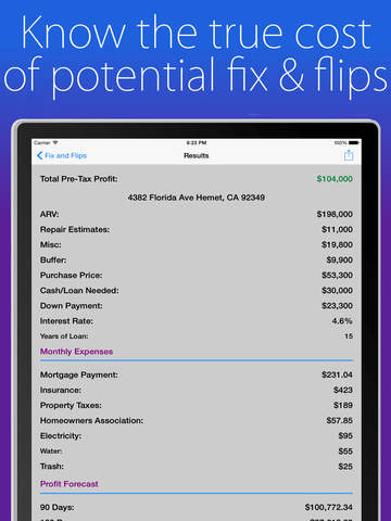 【免費財經App】House Flip Analysis-APP點子