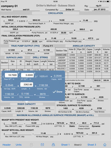 Well Control Worksheets screenshot 3