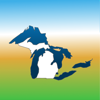 Aqua Map Michigan Lakes and Great Lakes - GPS Offline Nautical Charts LOGO-APP點子