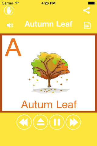 Autumn Season Learning For Kids Using Flashcards and Sounds-A toddler educational weather learning screenshot 3