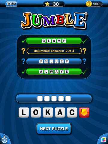 【免費遊戲App】Just Jumble-APP點子