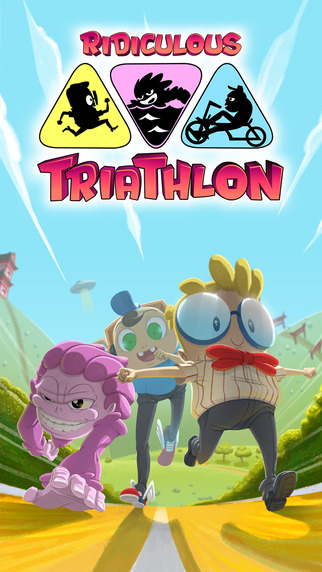 【免費遊戲App】Ridiculous Triathlon - Free Endless Runner Game with Cartoon Graphics-APP點子