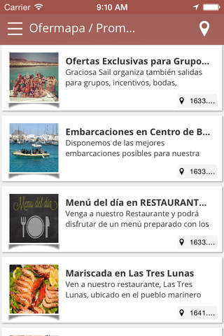Lanzarote App Guía de ciudad Guía de Lanzarote Restaurantes Hoteles Ocio Tiendas screenshot 4