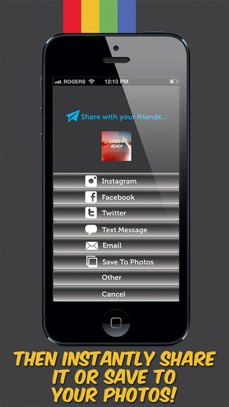 【免費書籍App】InstaWords Free - Add Text Over Your Photos or Make Them Into Beautiful Pictures-APP點子