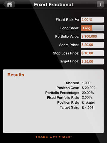 【免費財經App】Trade Optimizer: Stock Position Sizing Calc Calculator-APP點子