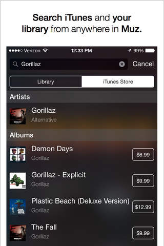 Muz - Free Music Player for Last.fm and your iPod screenshot 3