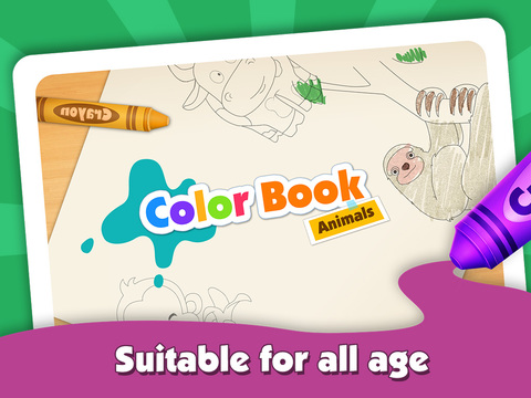 【免費遊戲App】Kids ColorBook: Animals - Educational Coloring & Painting Game Design for Children & Baby Toddler-APP點子