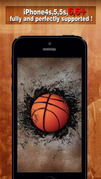 Basketball Backgrounds Pro - Wallpapers HD Themes of Hoops Shots Players Balls Slam Dunk
