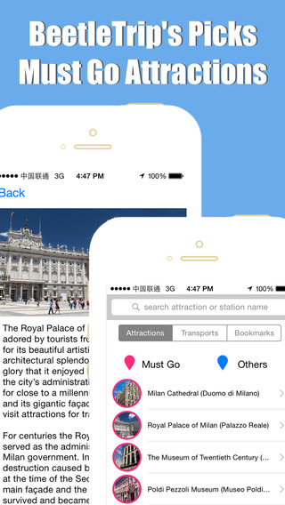 【免費交通運輸App】Milan travel guide and offline city map, Beetletrip Augmented Reality Milan Expo Metro Train and Walks-APP點子