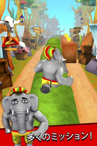 Cartoon Safari Runner - 3D Animal Escape the African Zoo Hunter Free Game screenshot 4