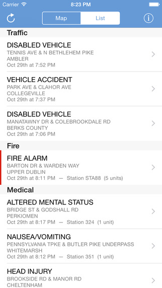 【免費交通運輸App】Montgomery County Incidents-APP點子