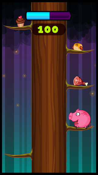 【免費遊戲App】Piggy Jump Timberman Style - Hipster ham on the run-APP點子