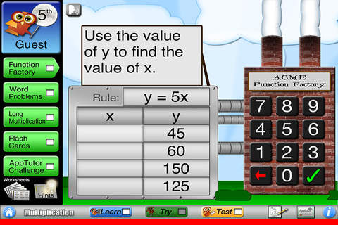 AppTutor Grade 5 Multiplication (G5M) screenshot 3