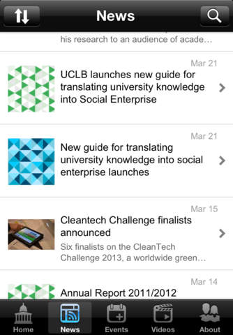 UCL Enterprise screenshot 2