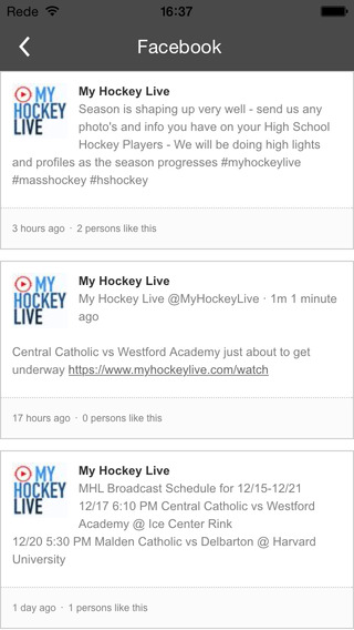 【免費運動App】My Hockey Live, MHL-APP點子