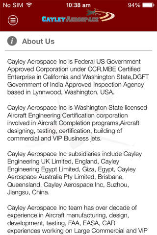 Cayley Aerospace screenshot 2