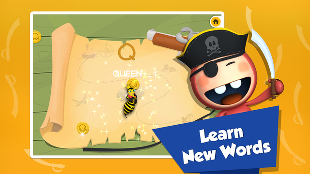 【免費教育App】Icky the Pirate -  Treasure Trace - Learn to write Uppercase ABC - Lesson 2 of 3-APP點子