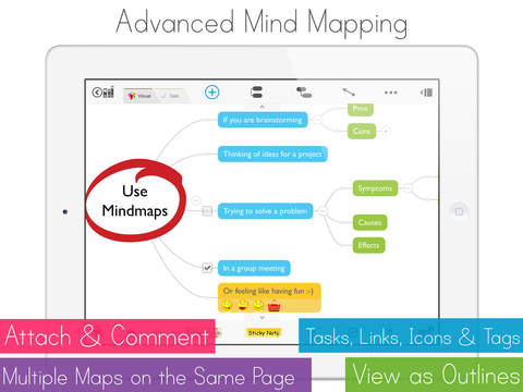 MagicalPad: Notes, Mind Maps, Outlines and Tasks - All in one screenshot 2