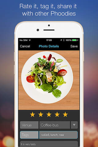 Phoodapp: the PHoto-centric fOOD review app screenshot 3