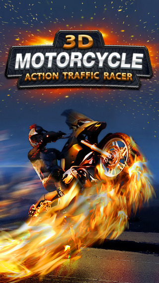 A 3D Motorcycle Action Traffic Racer - Motorbike Fury Race Simulator Racing Game Free