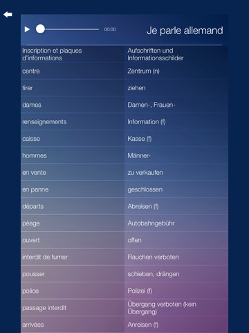 【免費書籍App】Je Parle ALLEMAND - Traduction cours pour débutants - audio dictionnaire français - allemand-APP點子