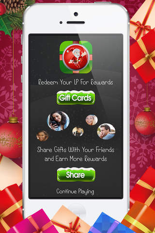 Santa's Christmas Gift Button - My Santa Gift Certificate, Cards, and Rewards: Holiday Bells Songs screenshot 2