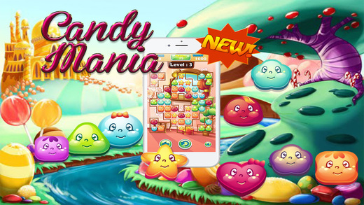 Candy Fruit Cartoon Mania - Best Matching 3 Puzzle Free Game for Children and Kids