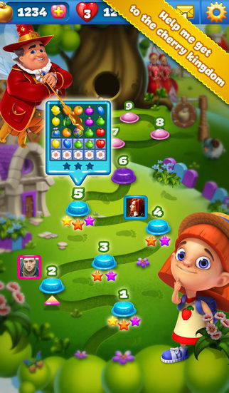 【免費遊戲App】Fruit Land – juicy match3 adventure-APP點子