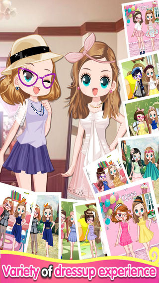 【免費遊戲App】Fashion Sisters Dress Up-APP點子