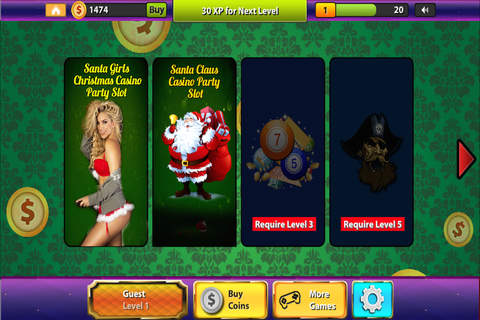 `Aaa Ace Santa Girl Christmas Casino Slots Extreme Gambling` screenshot 4