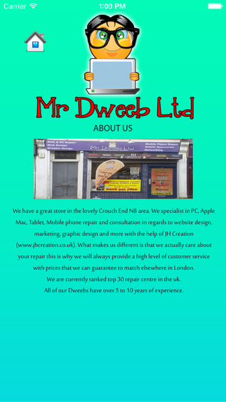 【免費交通運輸App】Mr Dweeb IT and mobile phone specialist-APP點子