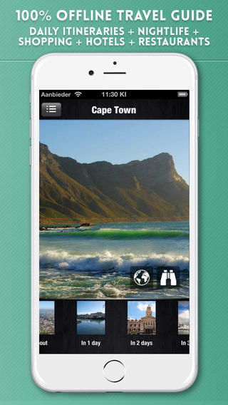 Cape Town Travel Guide with Offline City Street Maps