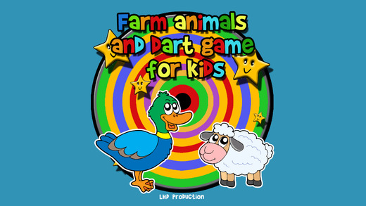 Farm animals and darts for children - free game