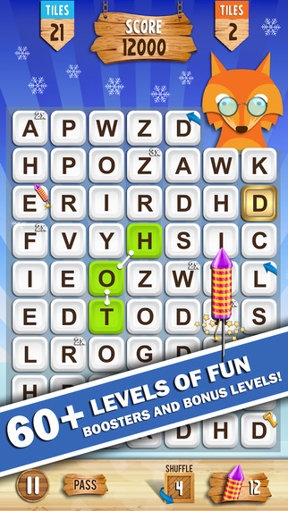 【免費遊戲App】Word4Word - Boggle Foxy by making the best words possible in this fun puzzle and word game-APP點子